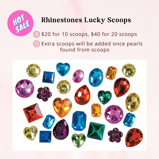 Rhinestones lucky scoops